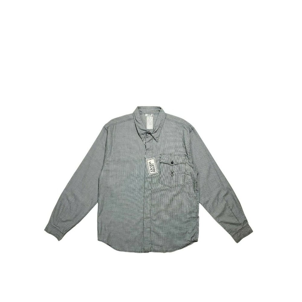 Gianni Versace 1980s (IT48) DSWT L/S Button up - Grey Rare Archive Vintage